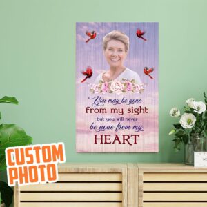 You May Be Gone From My Sight, But Never From My Heart Personalized Wood Pallet Sign