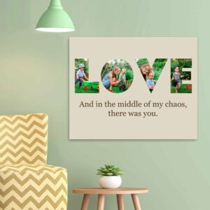 And In The Middle Of Chaos There Was You Canvas