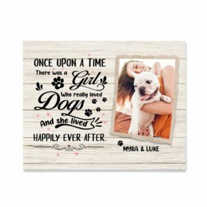 And She Lived Happily Ever After Dogs Canvas