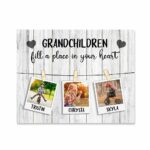 grandchildren fill a place in your heart canvas main horizontal