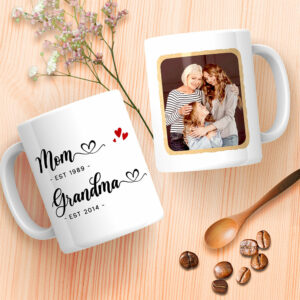 Mom Est Grandma Est Mug