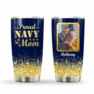Proud Navy Mom Tumbler