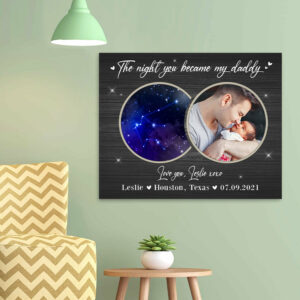 The Night You Became My Daddy Canvas