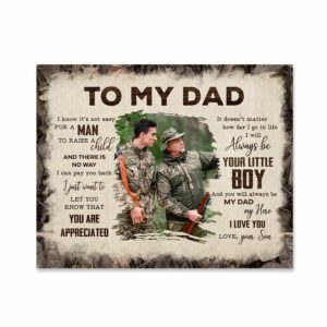 To My Dad Hunting Canvas