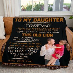 To My Daughter From Dad Blanket