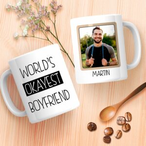 Worlds Okayest Boyfriend Mug