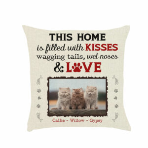 This Home Is Filled With Wagging Tails Pillow