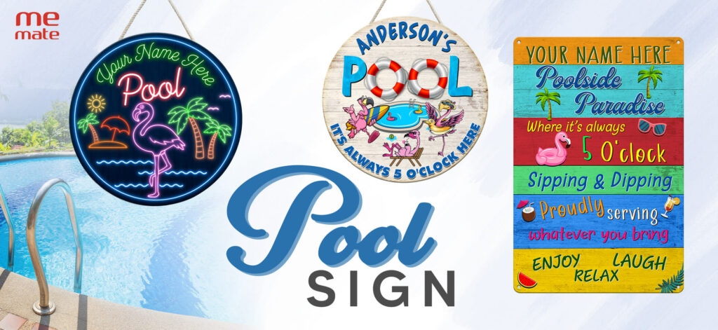 Banner Memate Web Pool sign