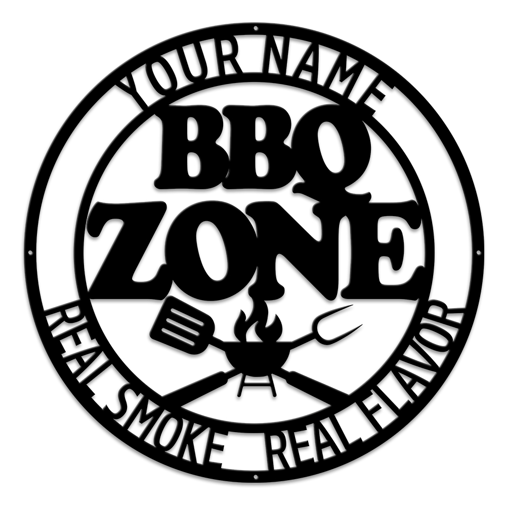 MeMate Metal BBQ Signs, Grill Sign to Personalize, Personalized
