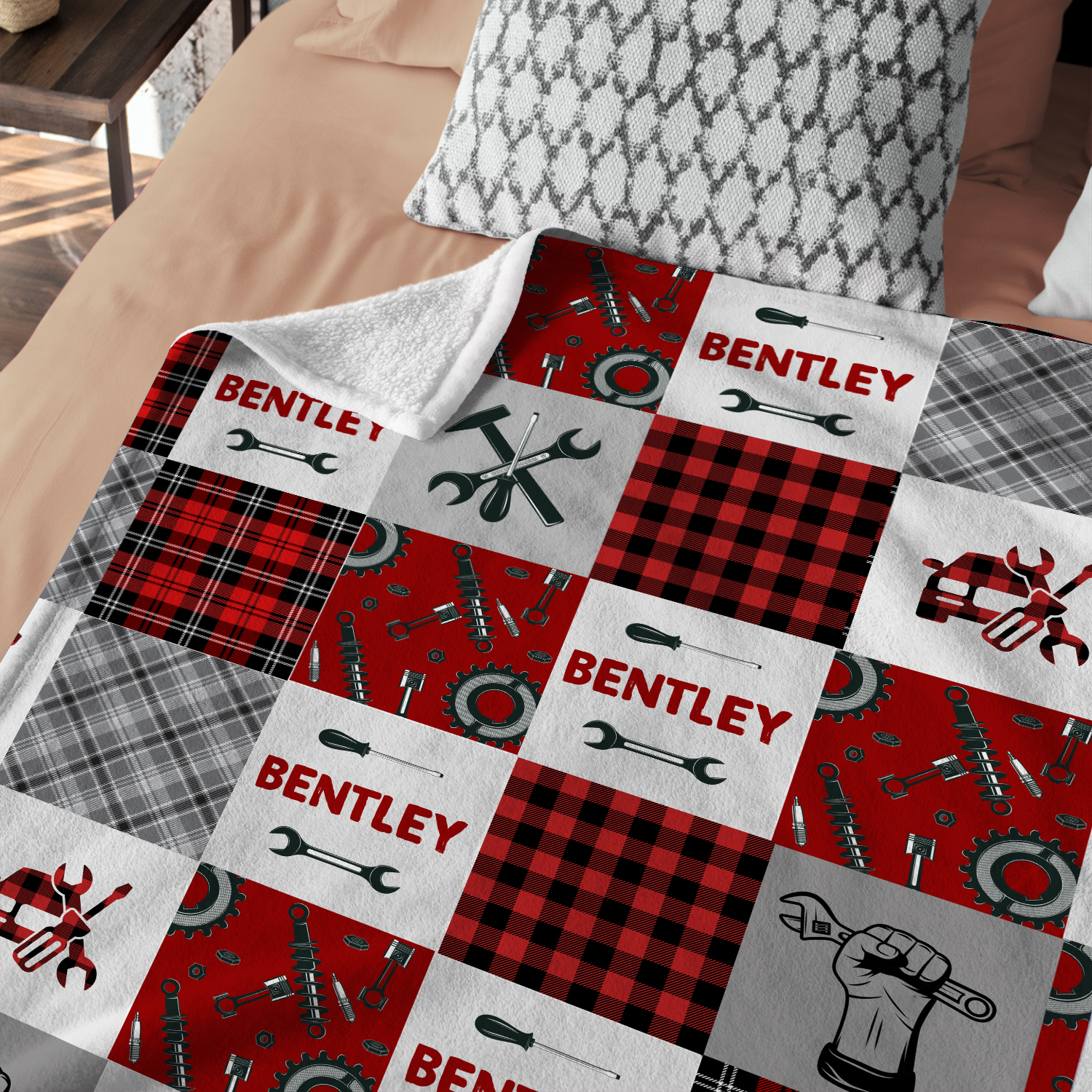 Personalized Christmas Baby Blanket – Custom Name Santa Blanket For Kids, Toddlers, & Gifts