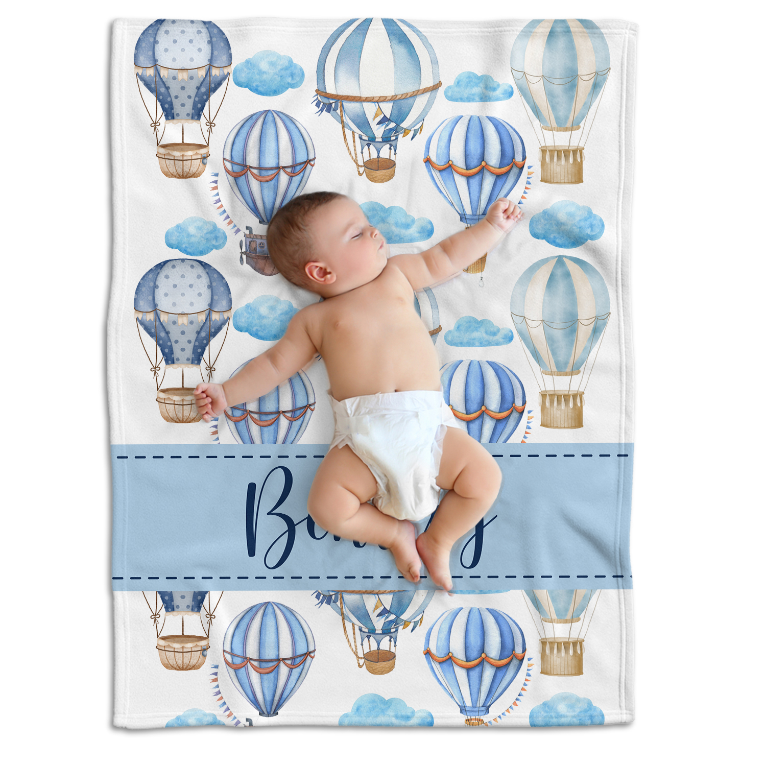 Personalized Baby Blanket With Name & Photo - Custom Soft Throw Blanket Gift For Newborns - View #7
