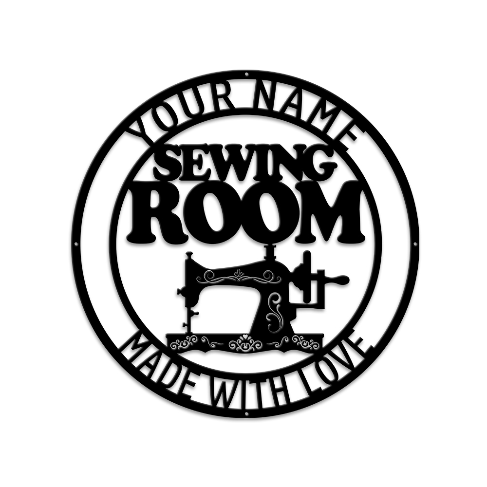 MeMate Sewing Room Sign 5 Sizes for Home Decor, Custom Craft Room Décor ...